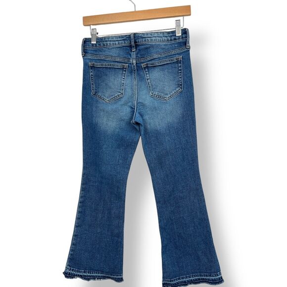 Gap Denim Jeans Size 10 Plus Kids 70s High Rise Flare Adjustable Waist - Picture 2 of 9